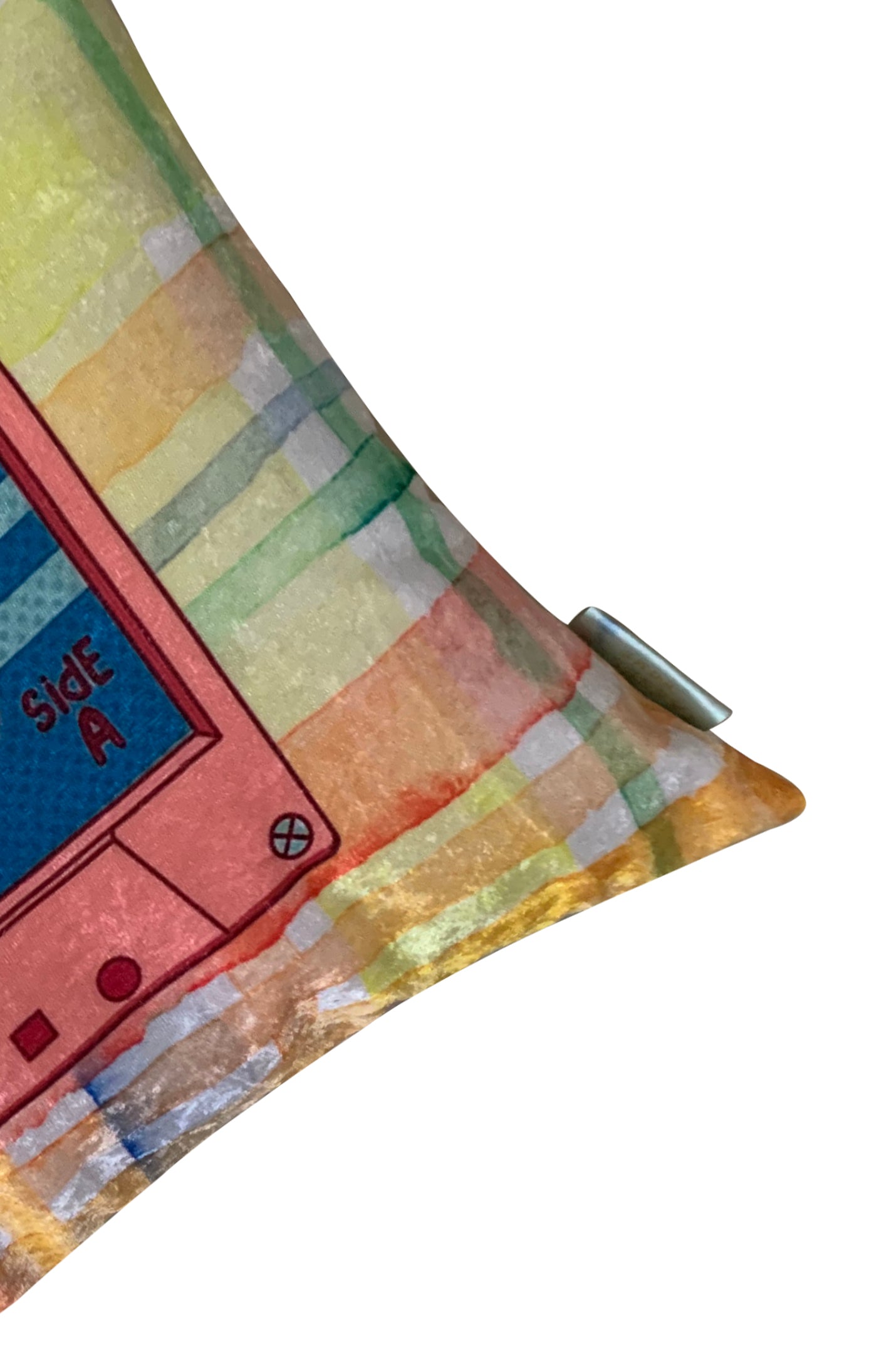 Mix Tape Modern Chic Designer Velvet Cushion Cover
