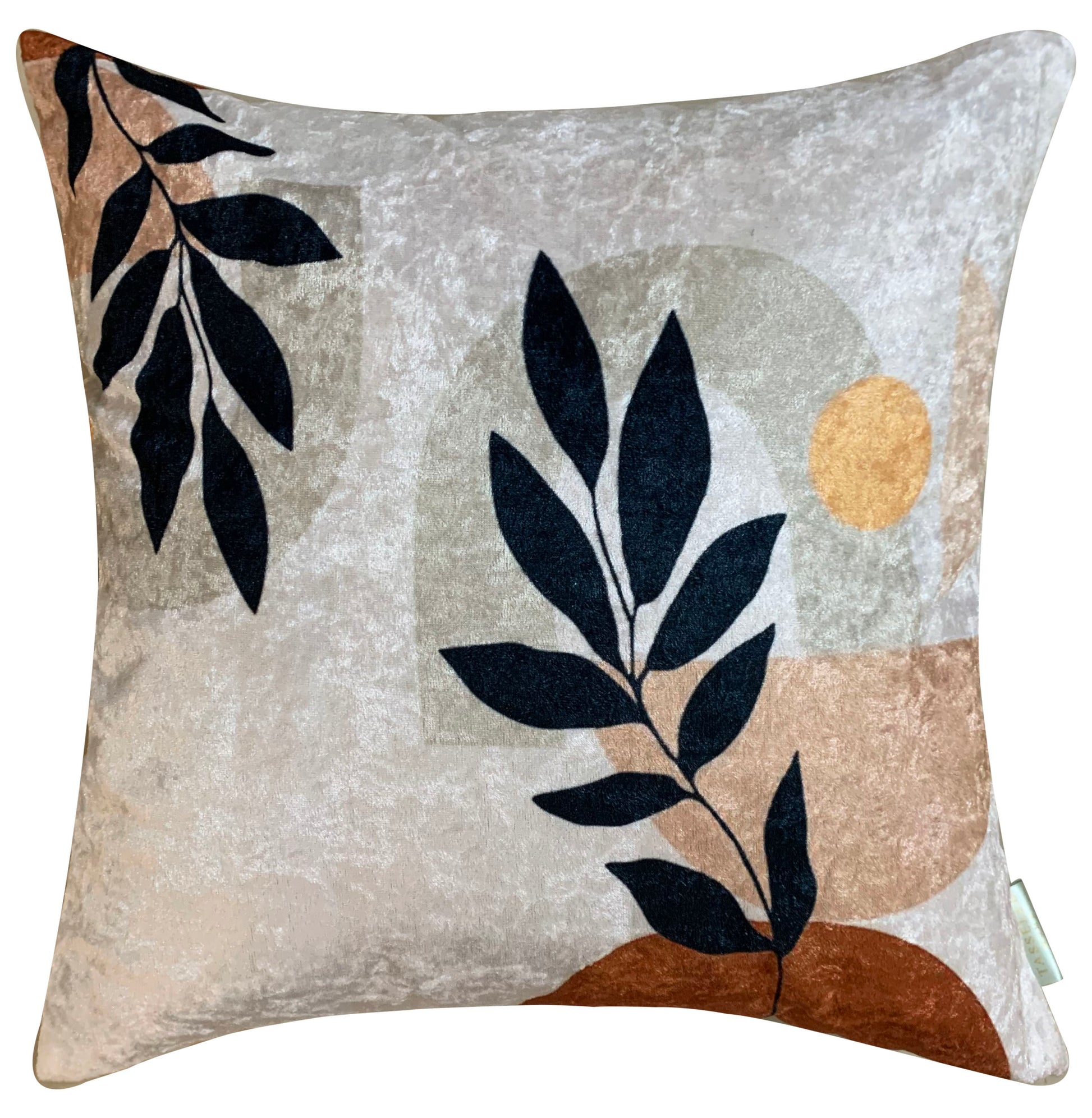 Twig Crushed Velvet Cushion Cover