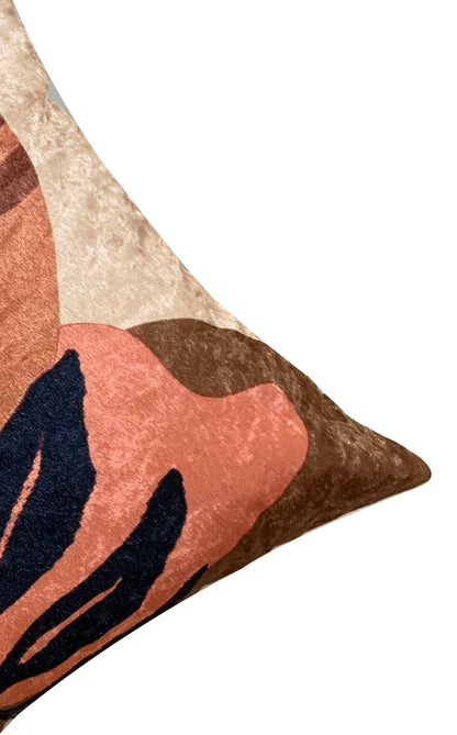 Twig Sunset Modern Chic Designer Velvet Cushion Cover