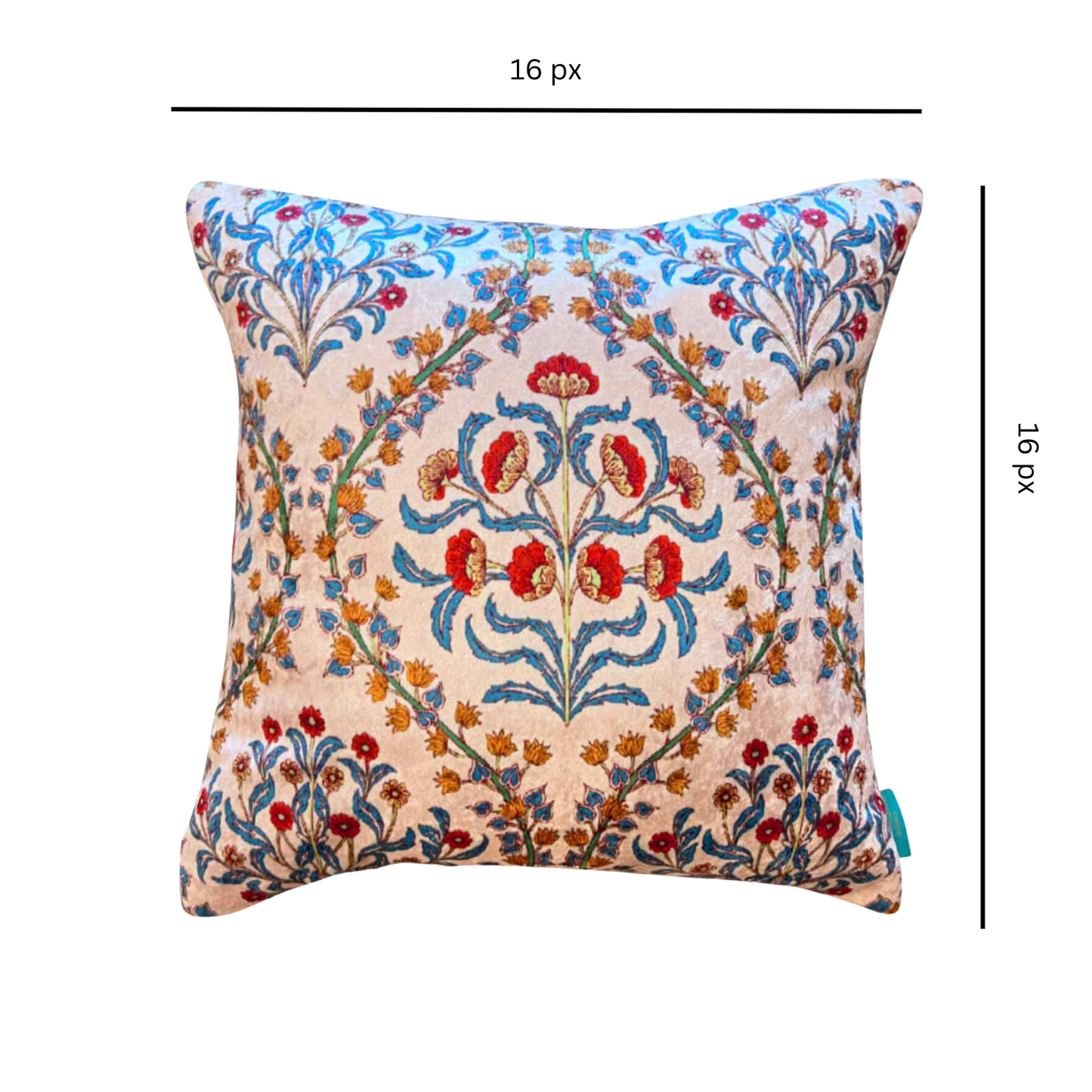 Mughal Arch Modern Chic Designer Velvet Cushion Cover
