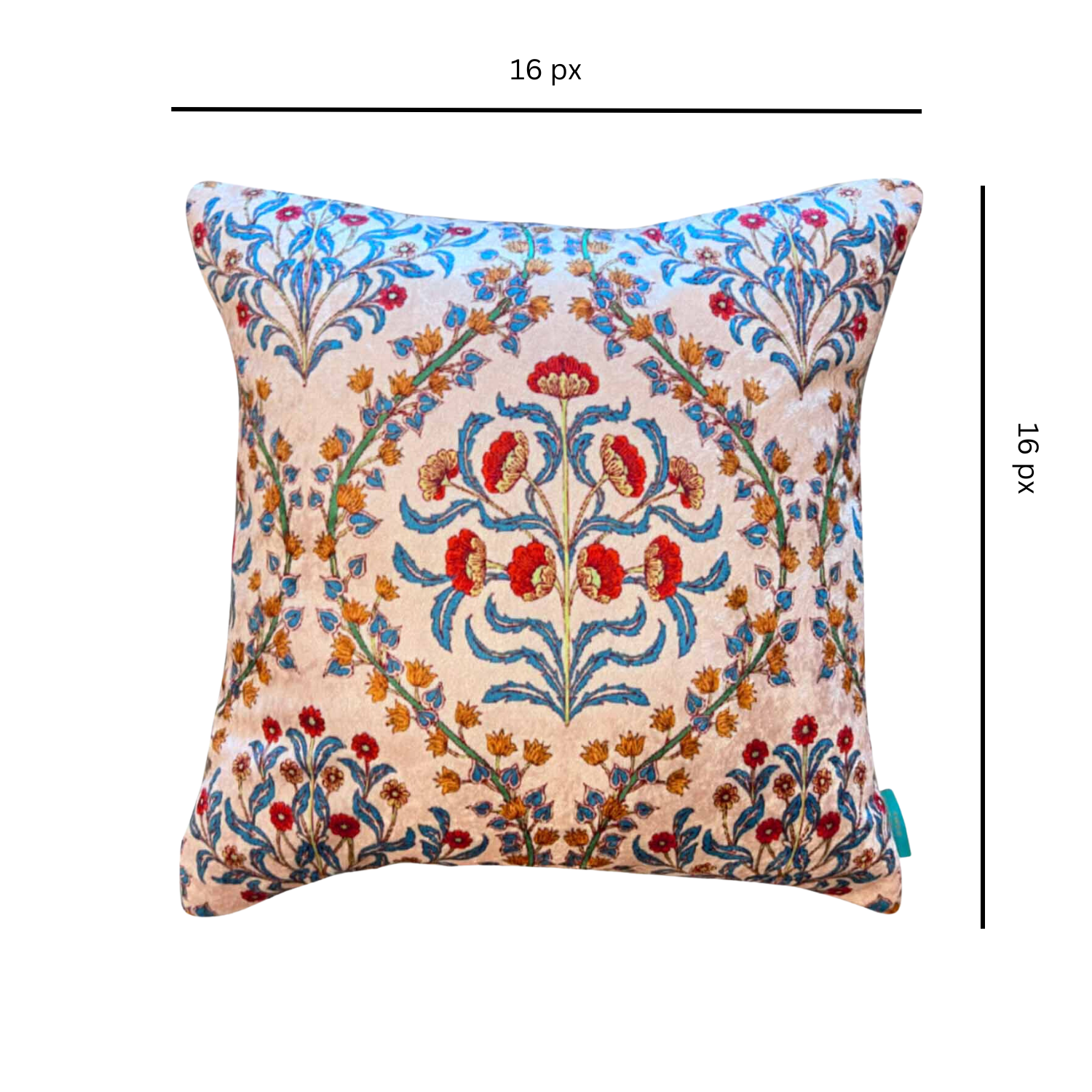 Mughal Arch Modern Chic Designer Velvet Cushion Cover