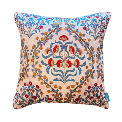 Mughal Ogee Modern Chic Designer Velvet Cushion Cover