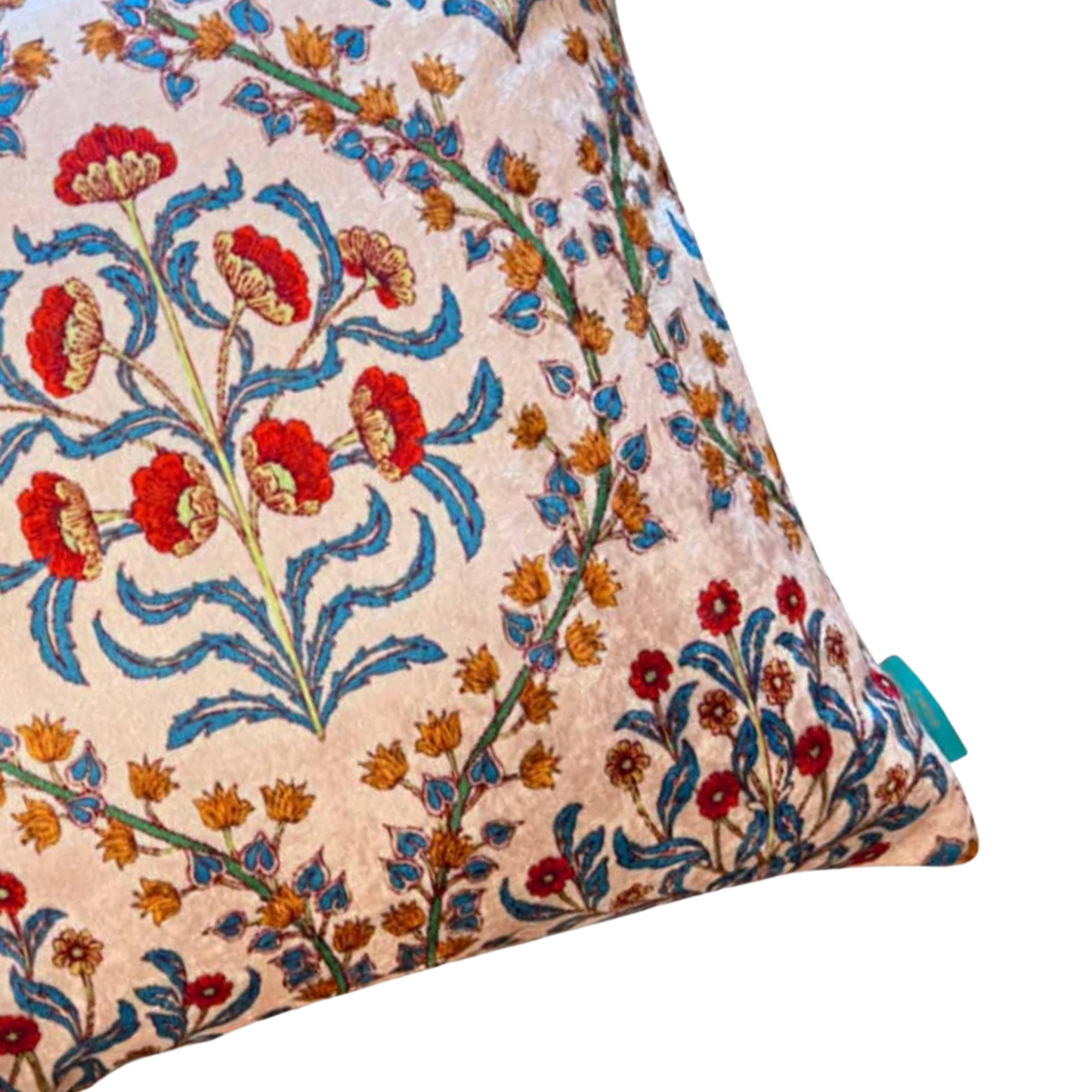Assa Tile Crushed Velvet Cushion Cover
