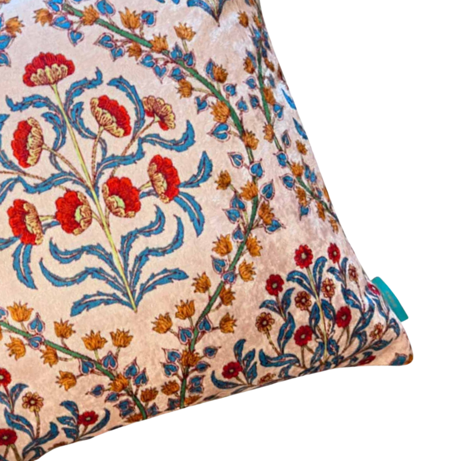 Assa Tile Crushed Velvet Cushion Cover