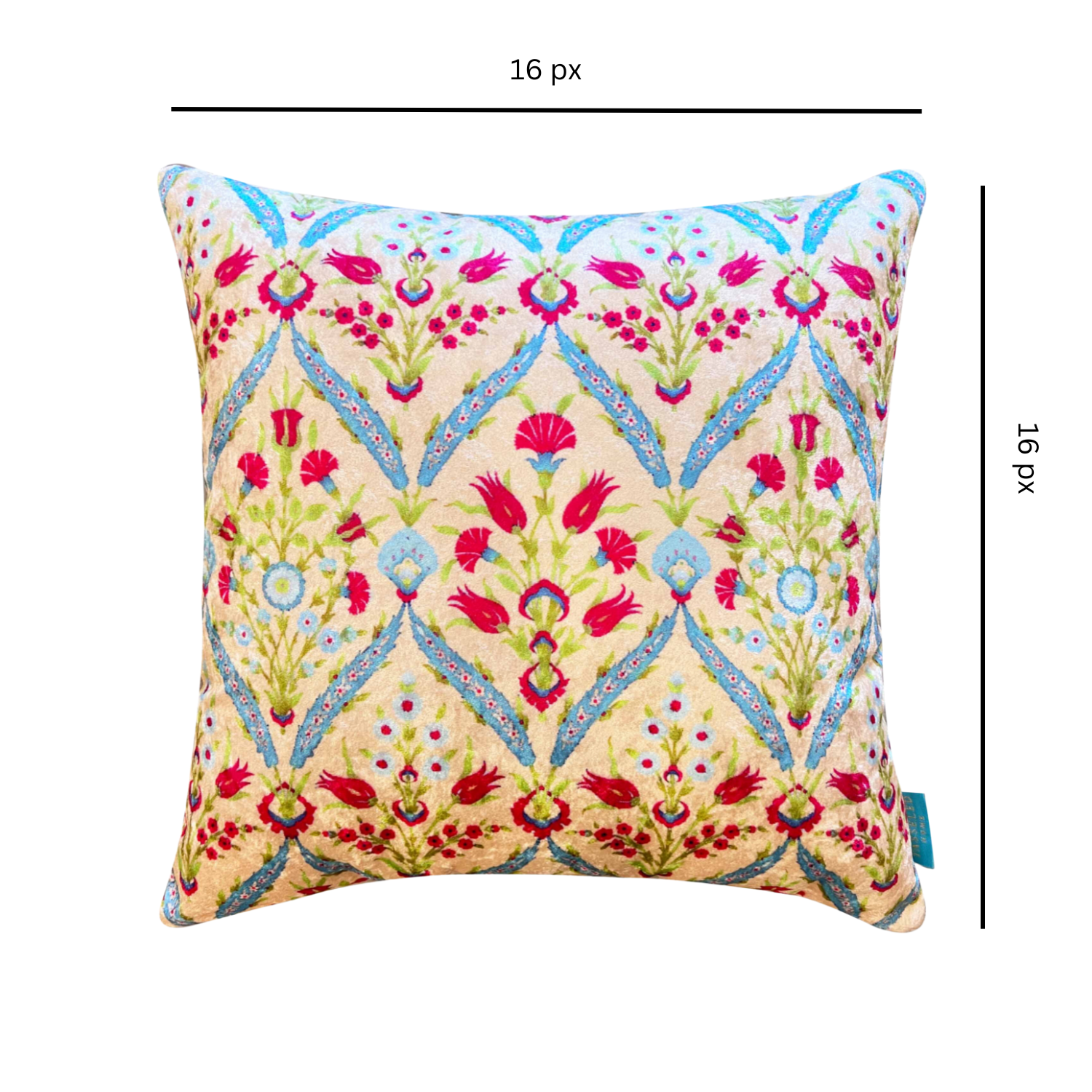 Mughal Arch Modern Chic Designer Velvet Cushion Cover