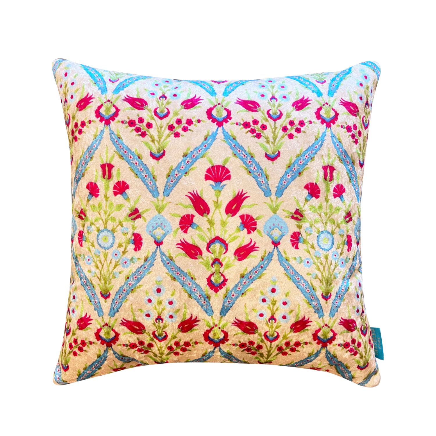 Mughal Arch Modern Chic Designer Velvet Cushion Cover