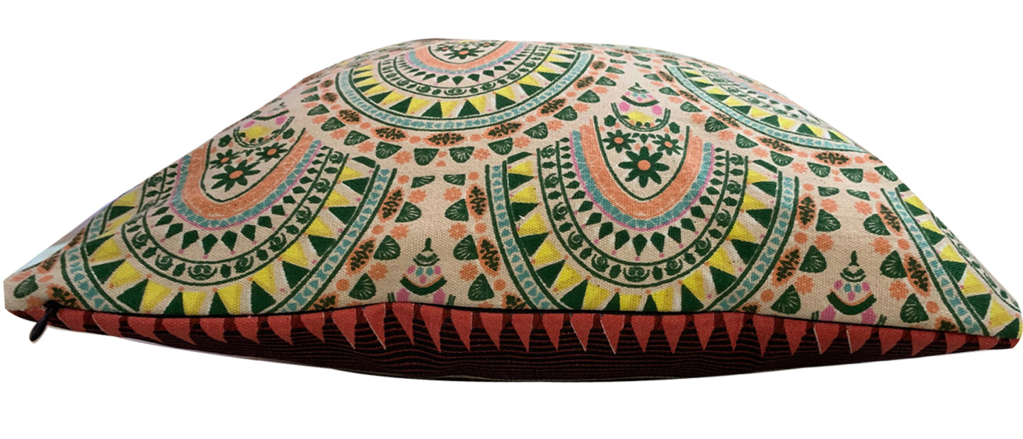 Mardin Reversible Pure Cotton Cushion Cover 