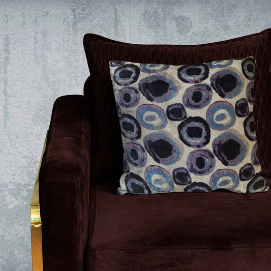 Watercolor Blues Modern Chic Designer Velvet Cushion Cover