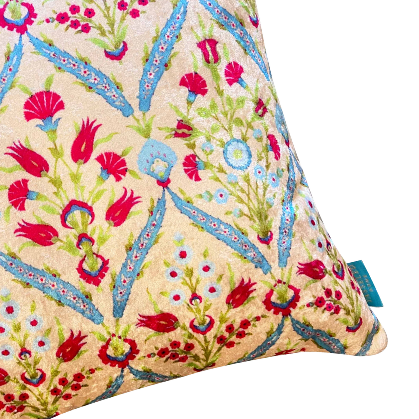 Mughal Arch Modern Chic Designer Velvet Cushion Cover