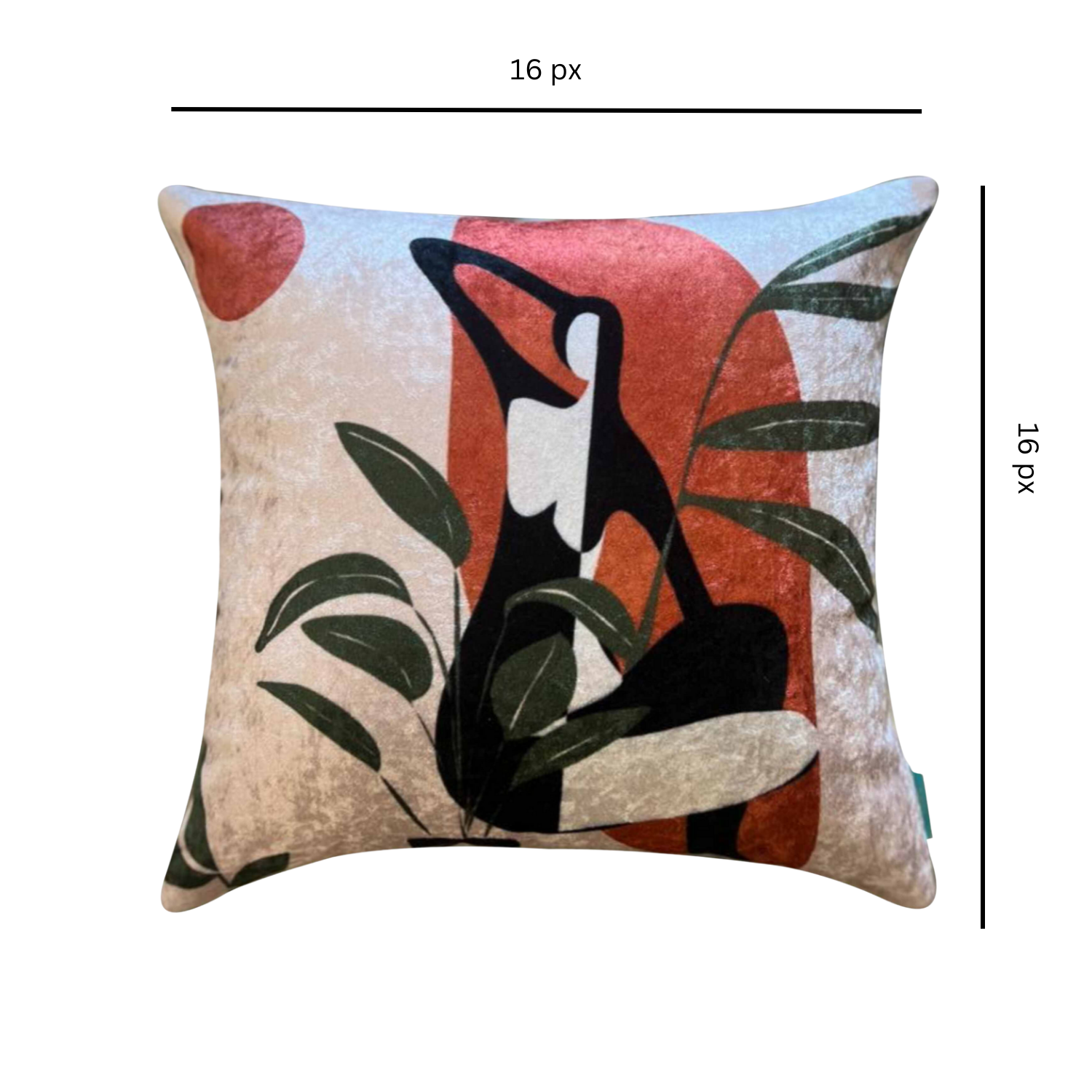 Modest Lady Modern Chic Designer Velvet Cushion Cover