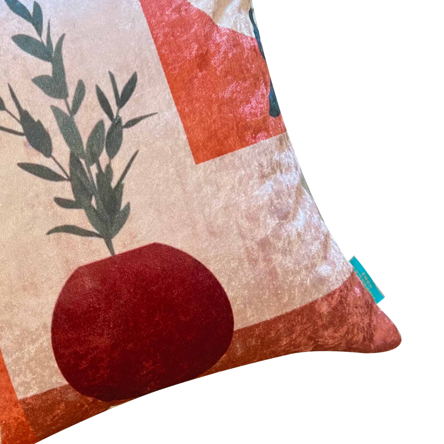Modest Urn Modern Chic Designer Velvet Cushion Cover