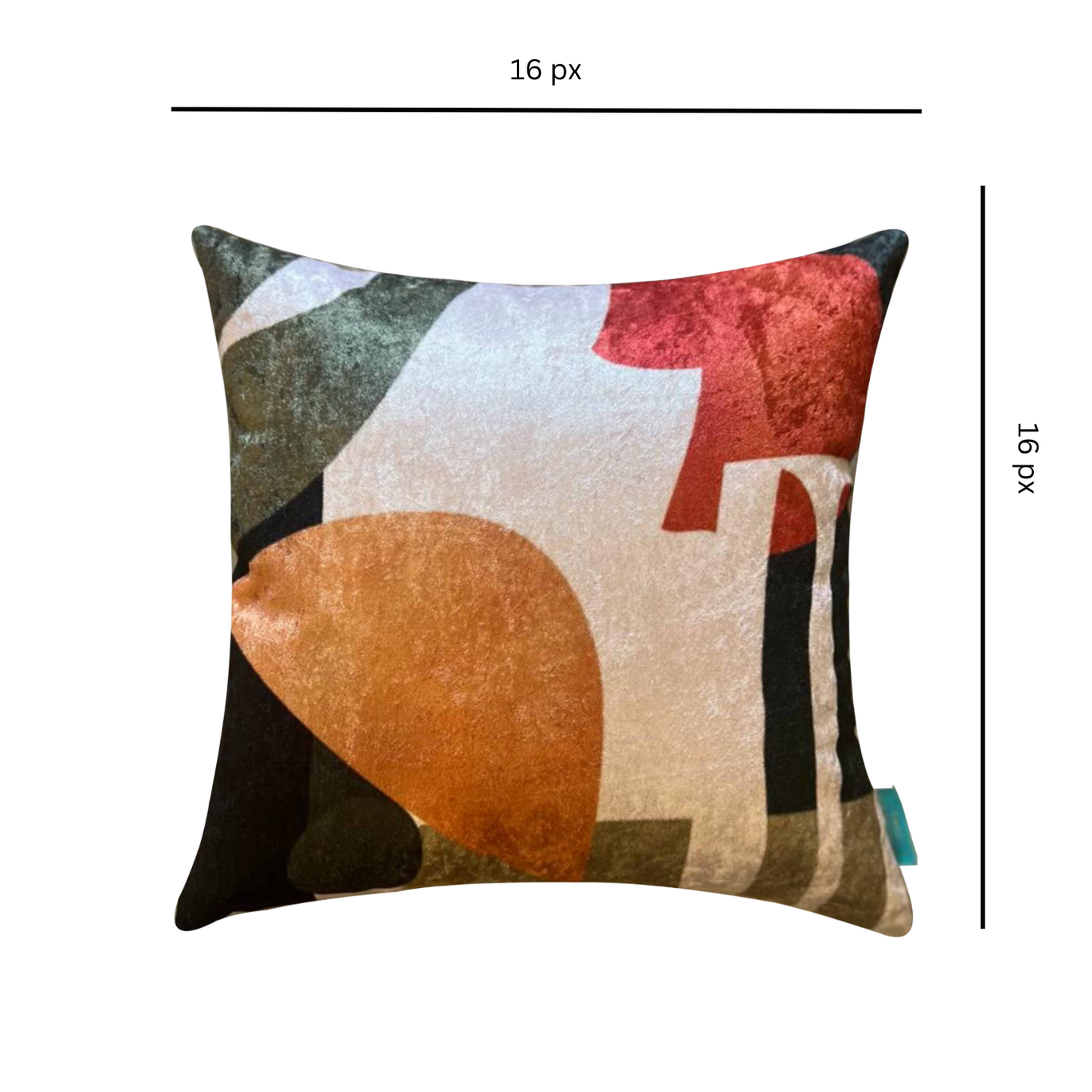 Modest Geo Modern Chic Designer Velvet Cushion Cover