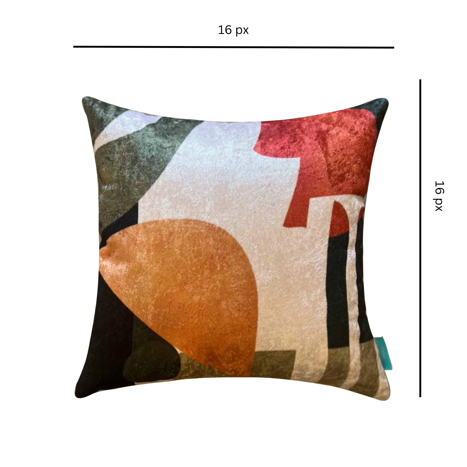 Modest Geo Modern Chic Designer Velvet Cushion Cover