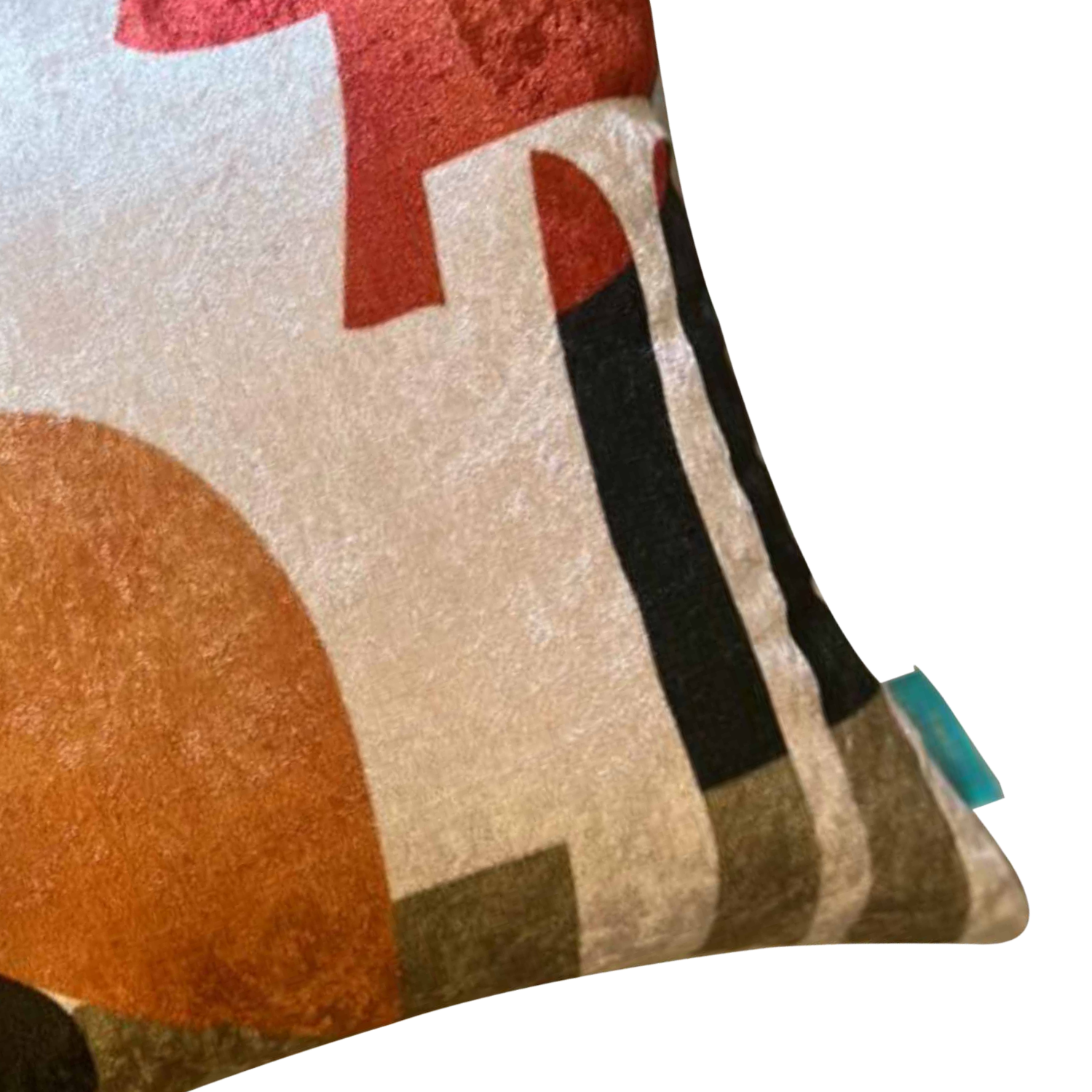 Modest Geo Modern Chic Designer Velvet Cushion Cover