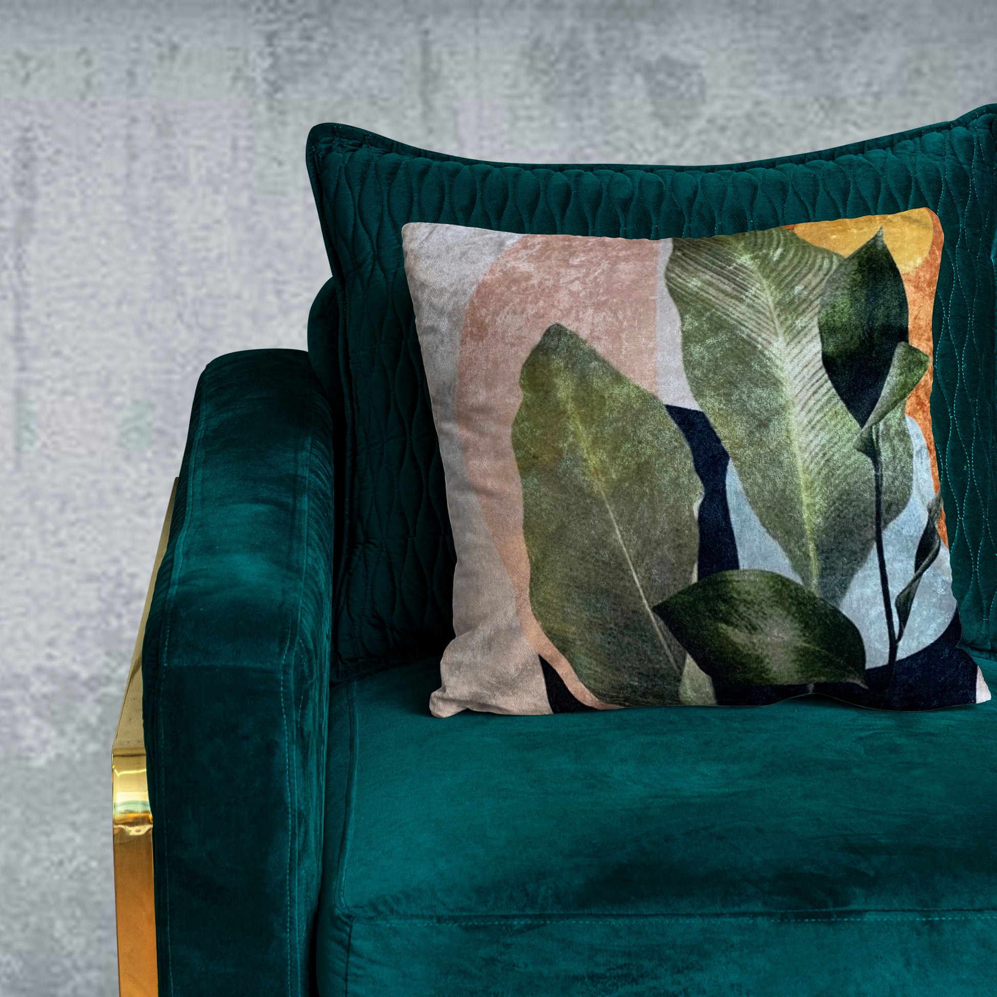 Twig Crushed Velvet Cushion Cover Set