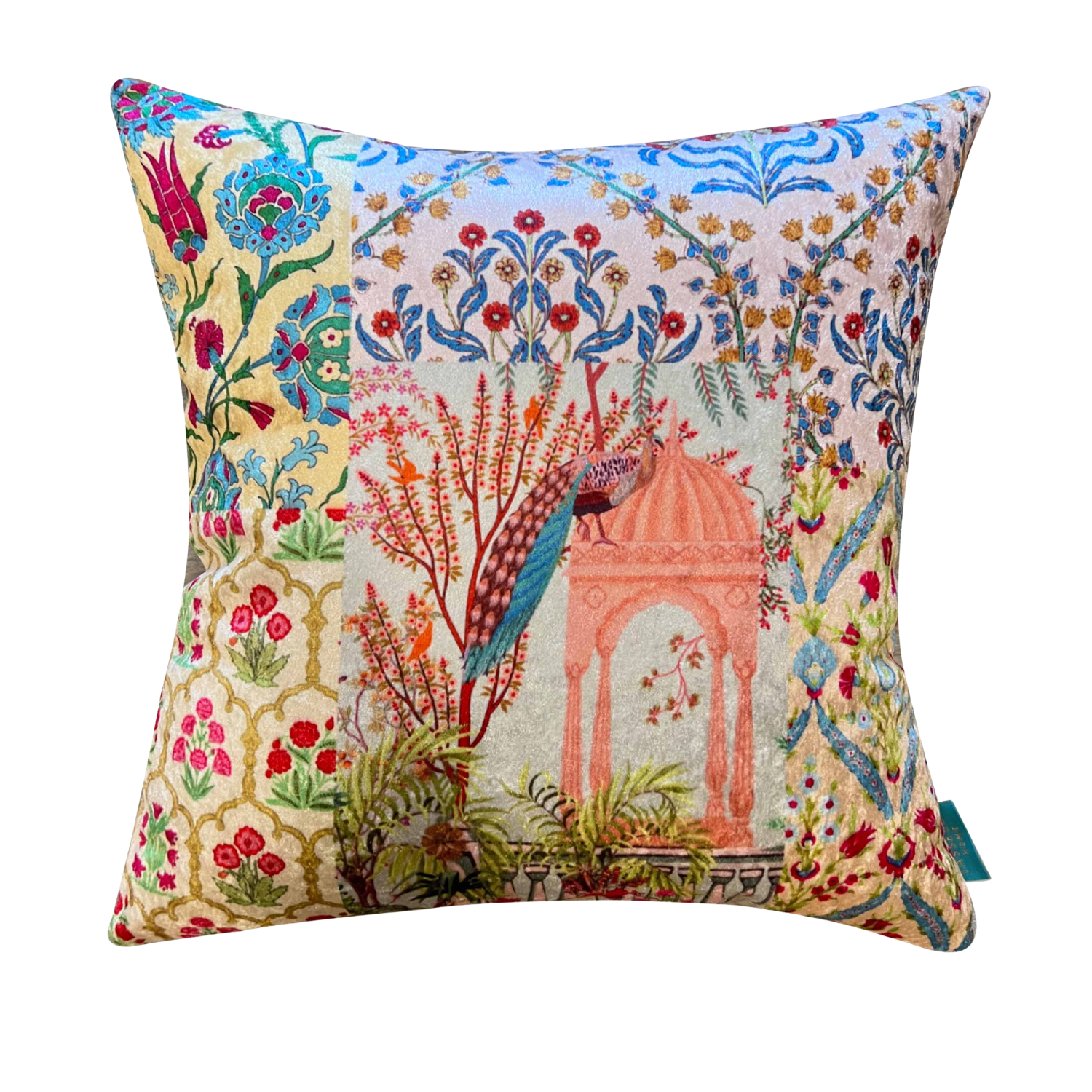 Mughal Mix Modern Chic Designer Velvet Cushion Cover