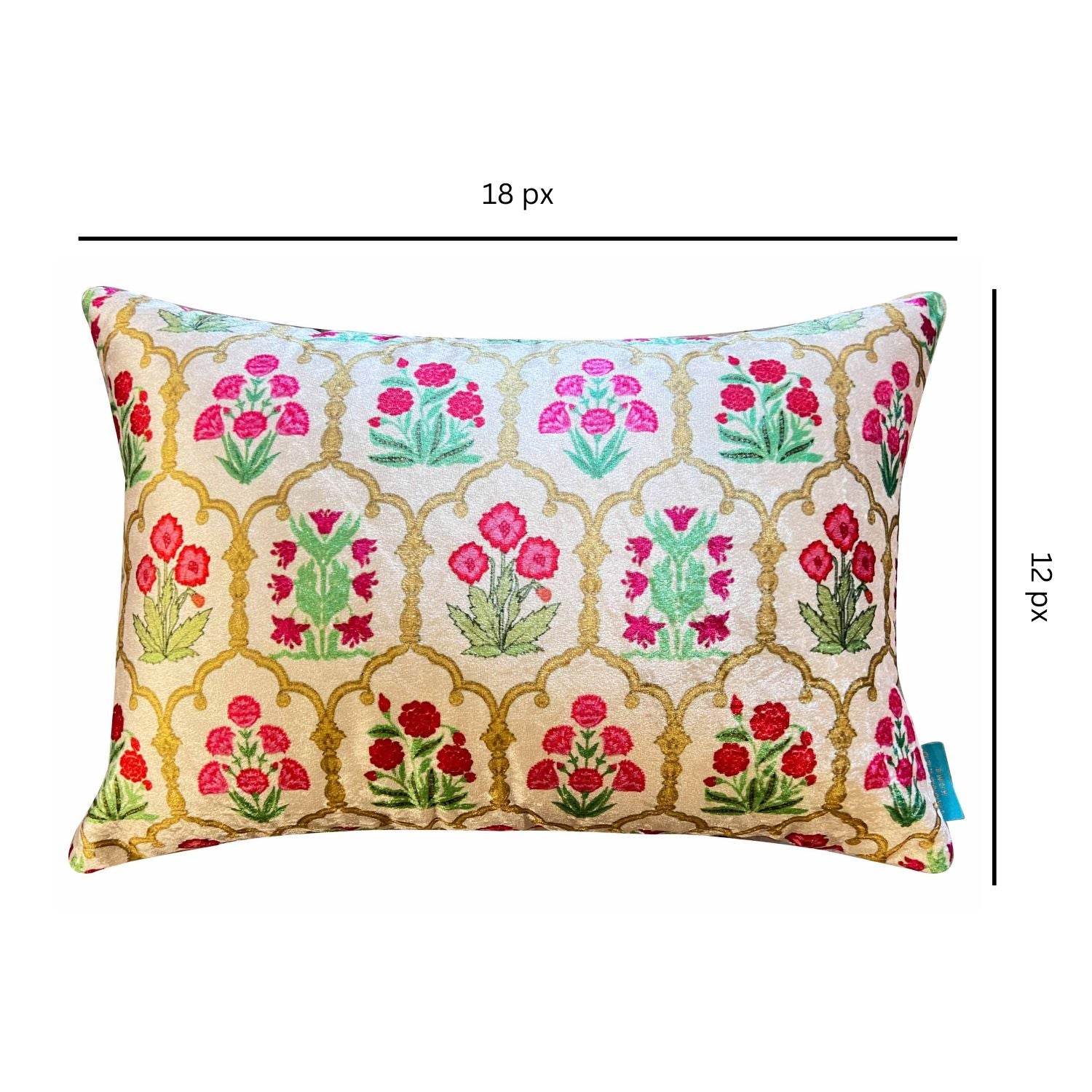 Mughal Boota Modern Chic Designer Velvet Cushion Cover 