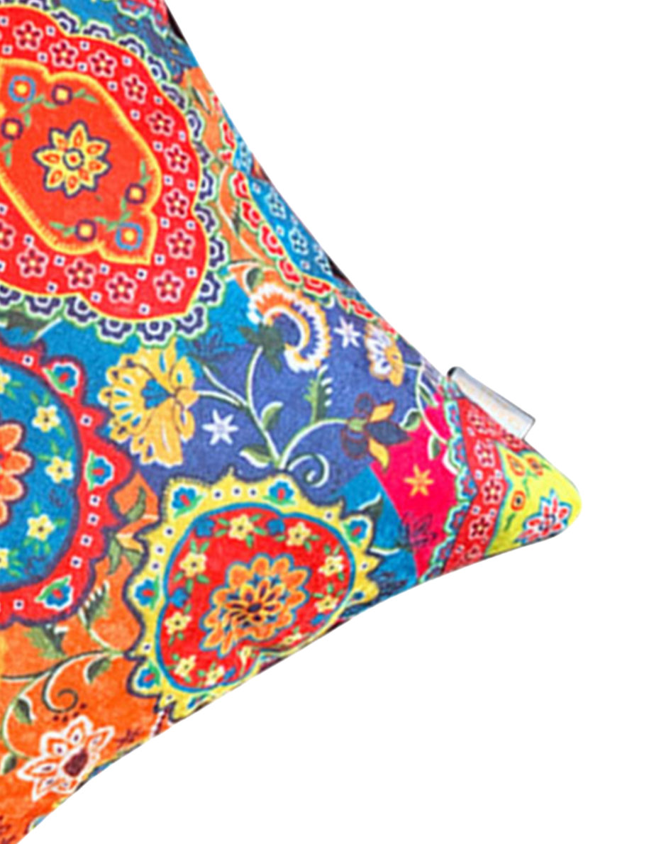 Circus Crushed Velvet Cushion Cover