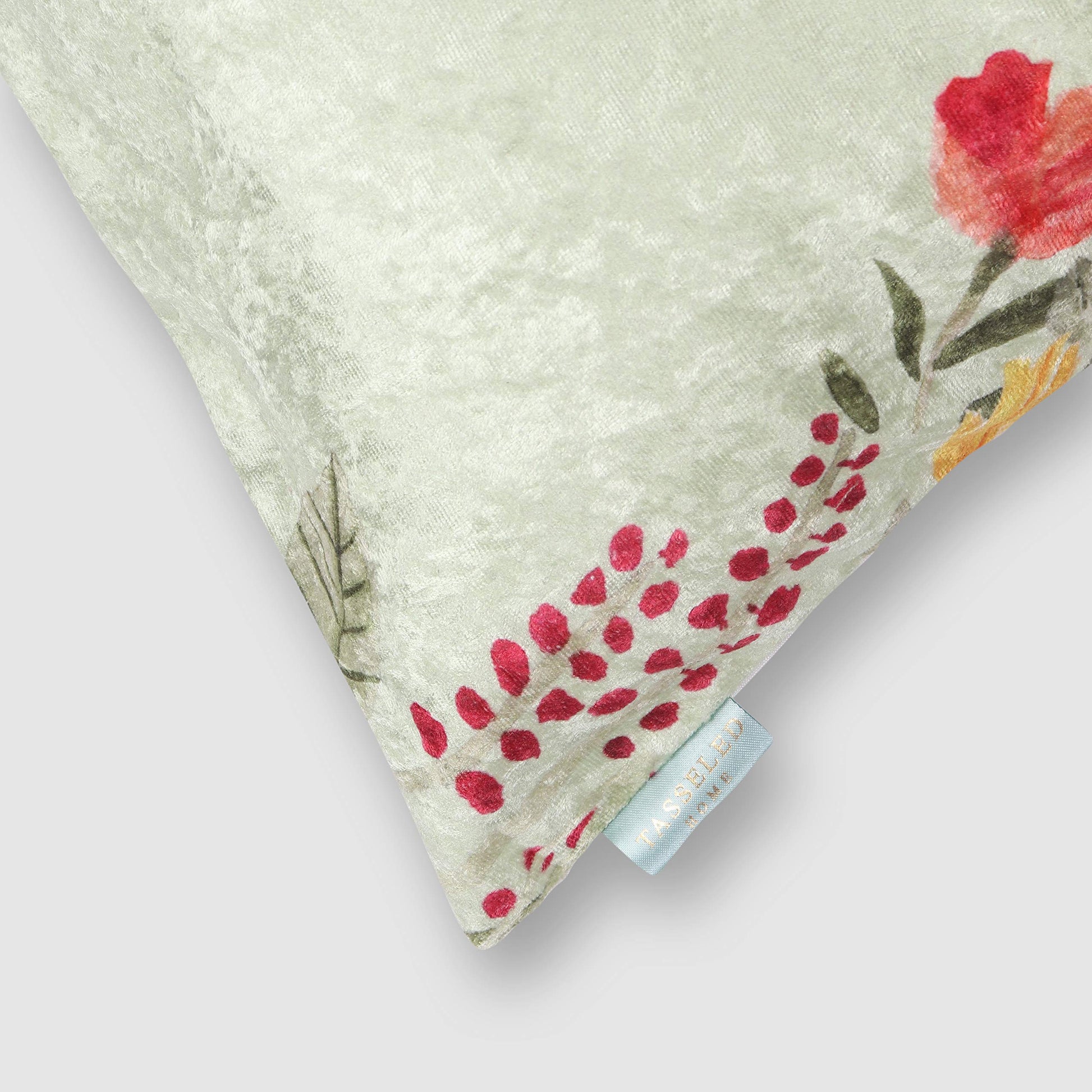 Corsage Modern Chic Designer Crushed Velvet Cushion Cover