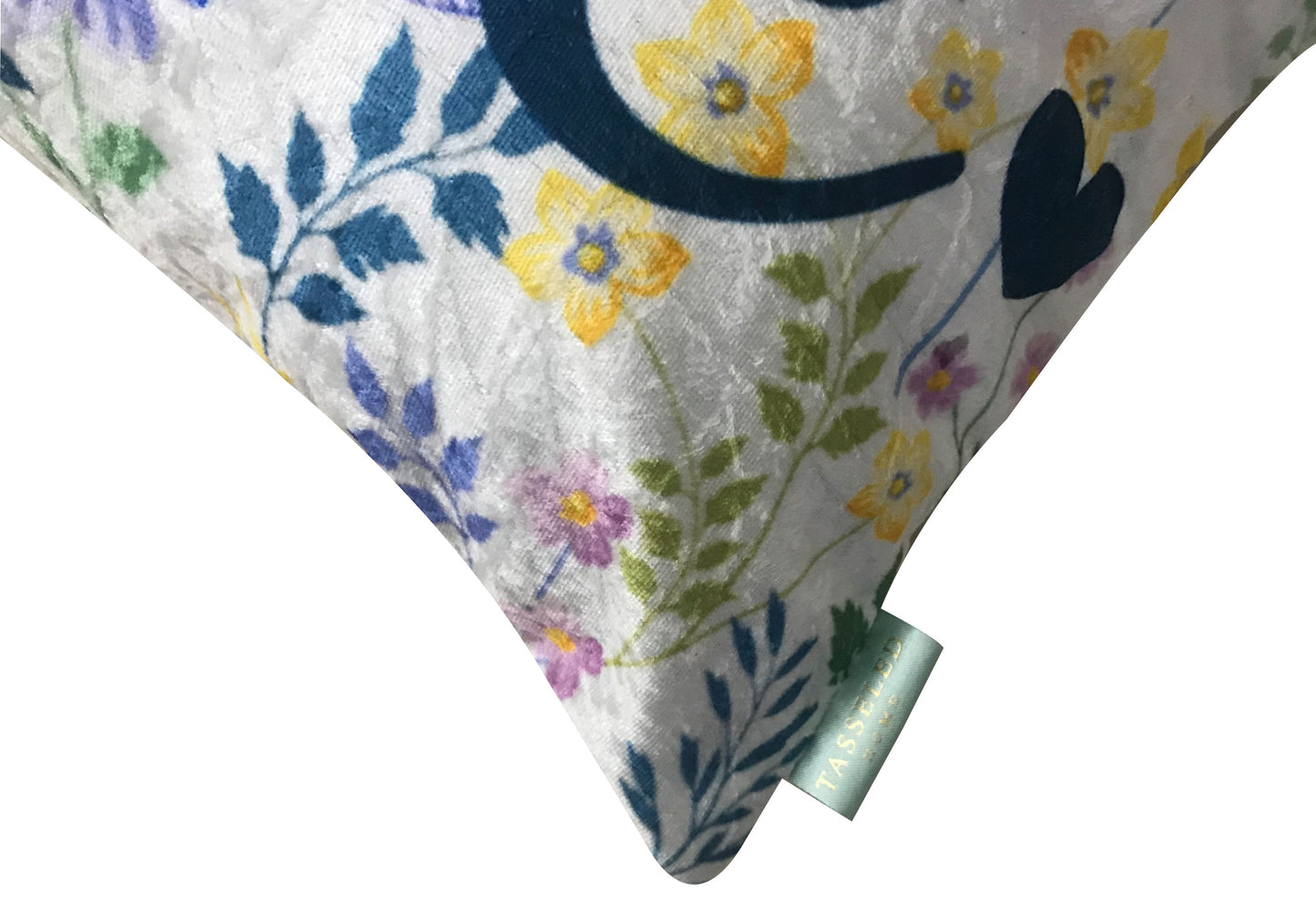 Happy Love Velvet Cushion Cover