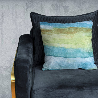 Ocean Crushed Velvet Cushion Cover
