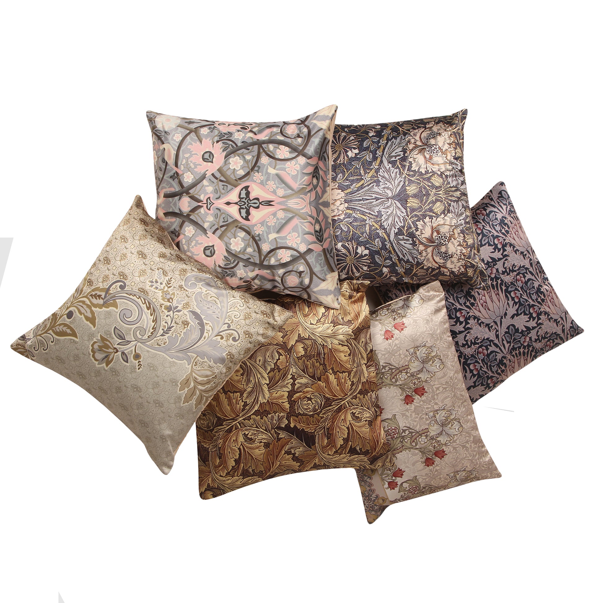 Golden Hues Crushed Velvet Cushion Cover