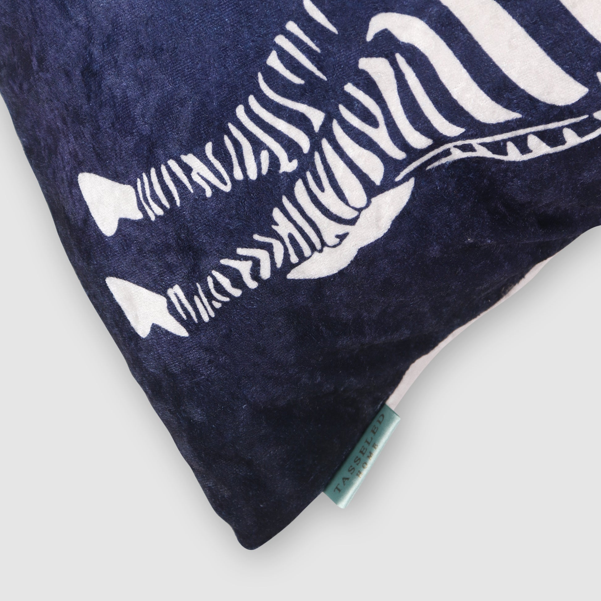 Zebra Crushed Velvet Cushion Cover