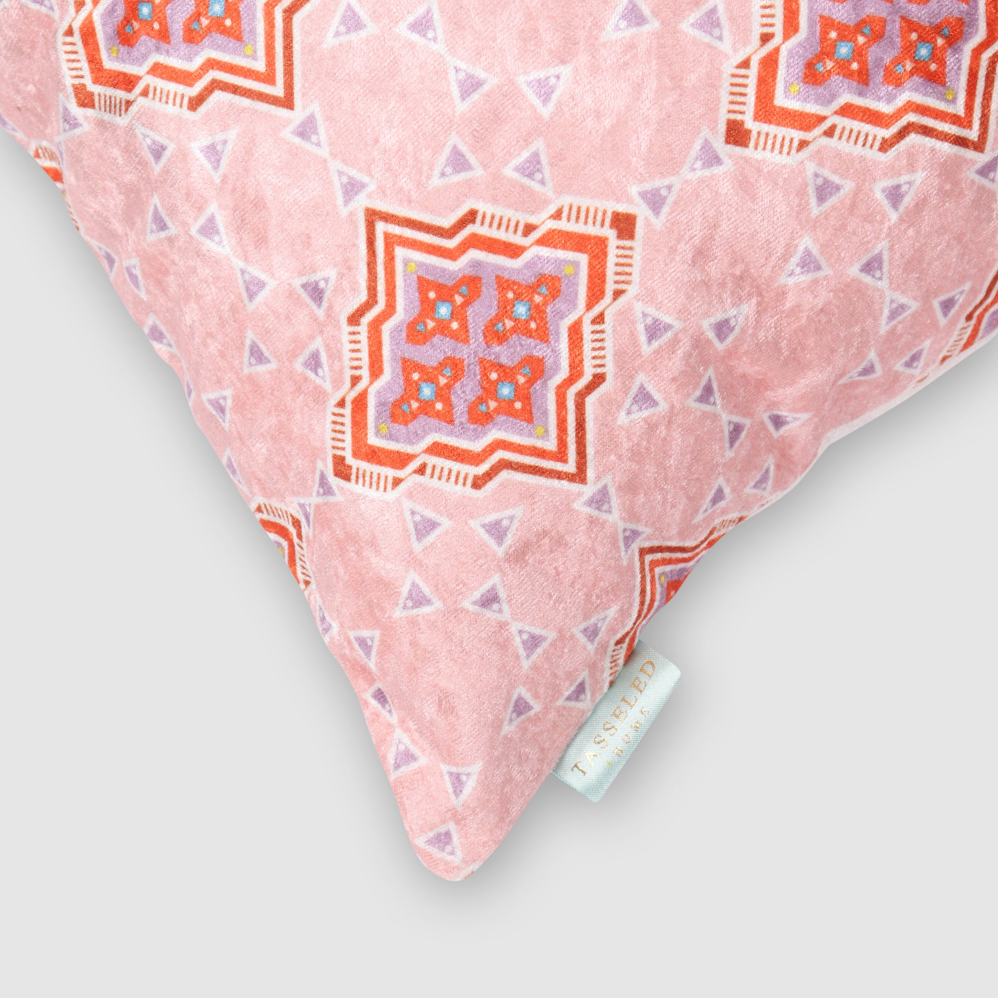Kaleidoscope Crushed Velvet Cushion Cover