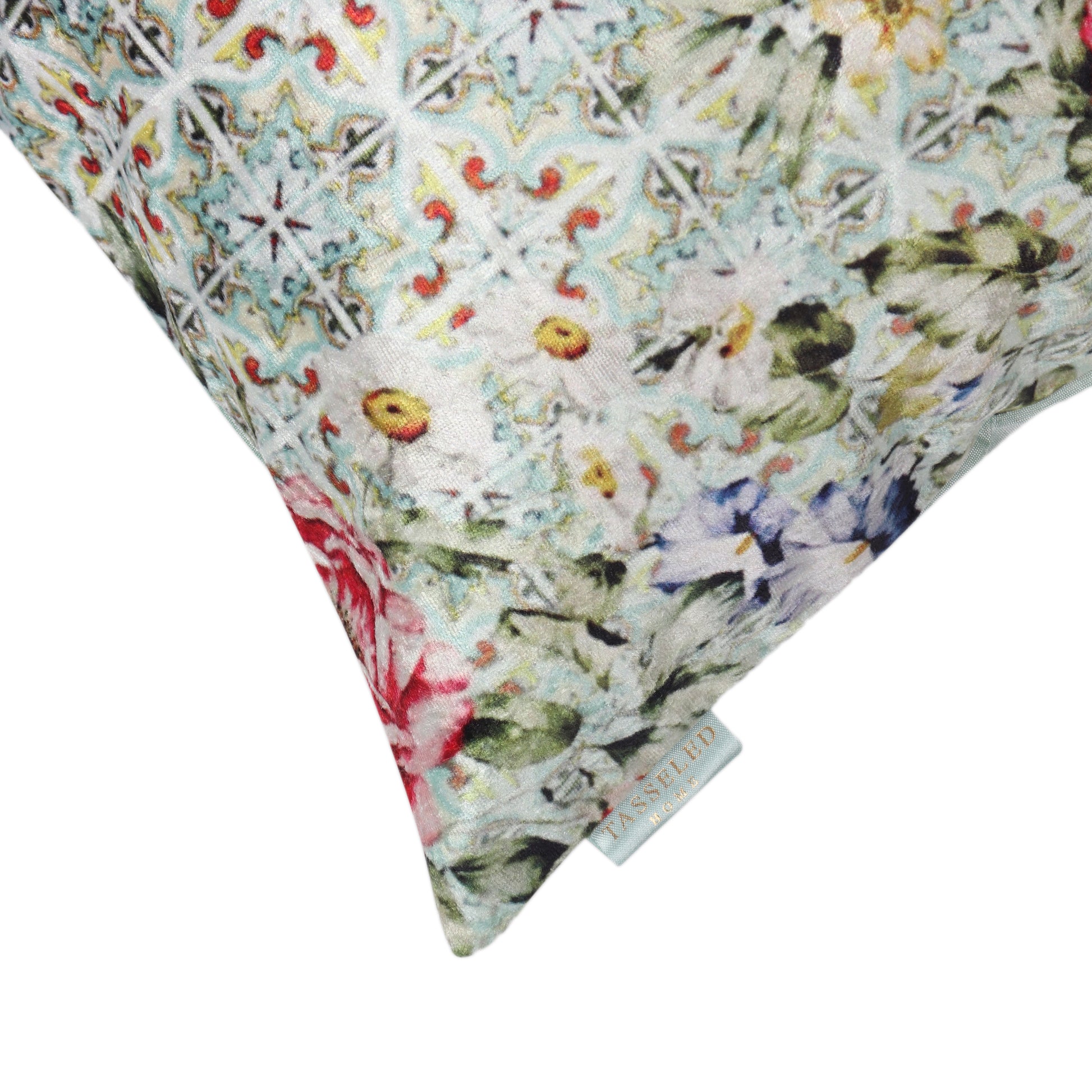 Hydrangea Love Crushed Velvet Cushion Cover