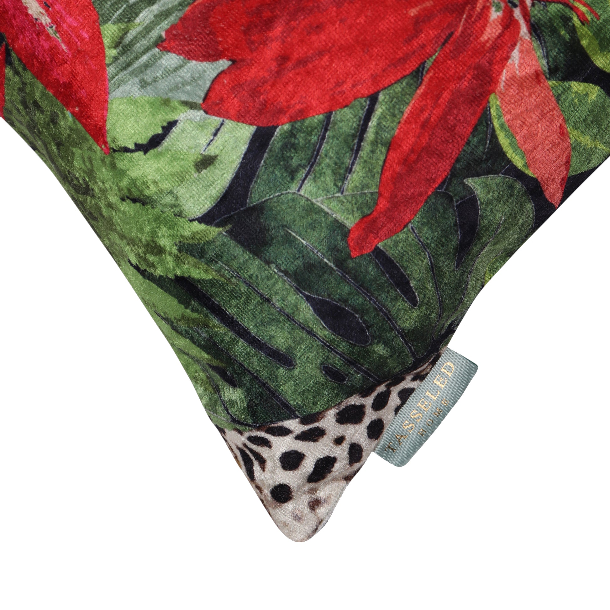 Wild Love Crushed Velvet Cushion Cover