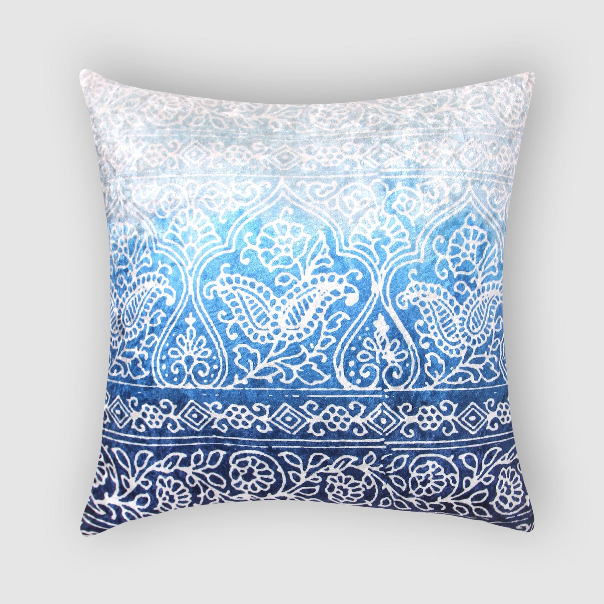 Sky View Crushed Velvet Cushion Cover 