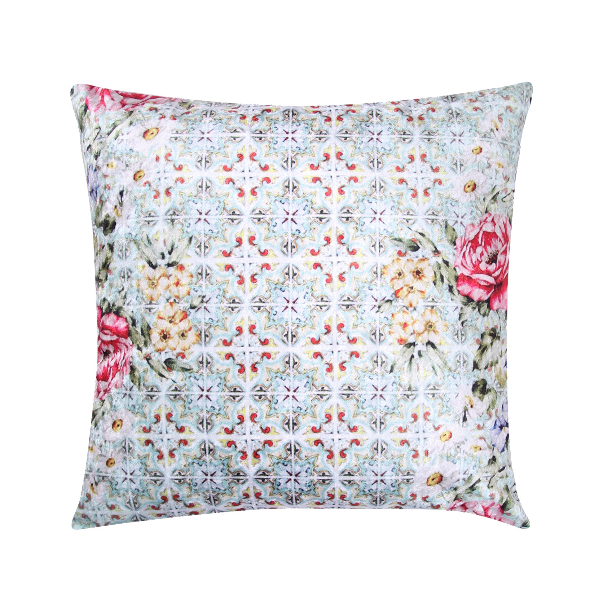 Hydrangea Love Crushed Velvet Cushion Cover