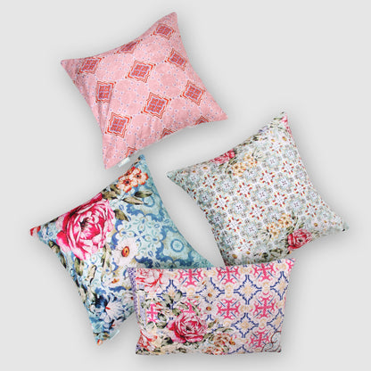 Kaleidoscope Crushed Velvet Cushion Cover