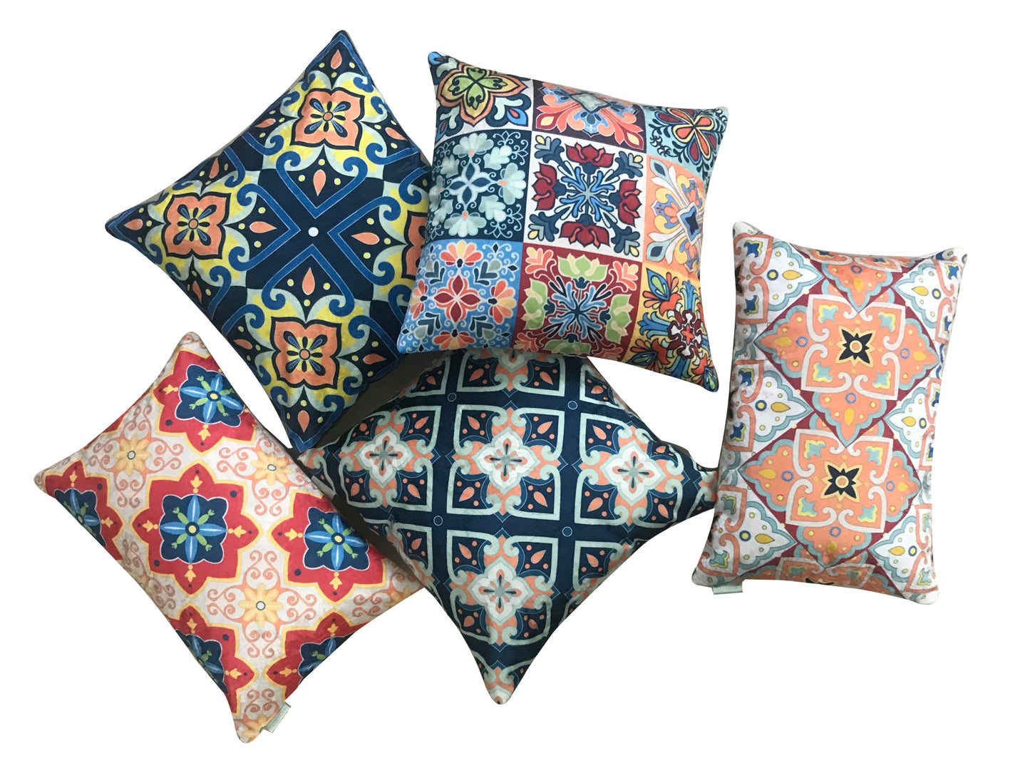 Marrakech White Moroccan Velvet Cushion Cover