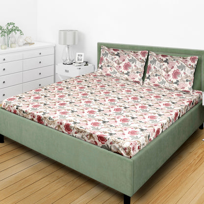 Fiza Fine Cotton Block Print King Size Bedsheet