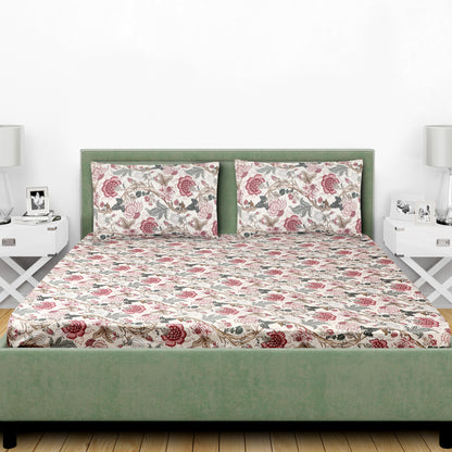 Fiza Fine Cotton Block Print King Size Bedsheet