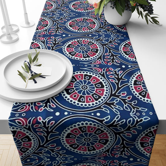 Blue Ajrak Table Runner