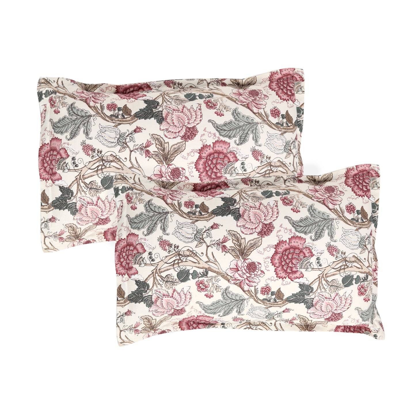 Fiza Fine Cotton Block Print King Size Bedsheet