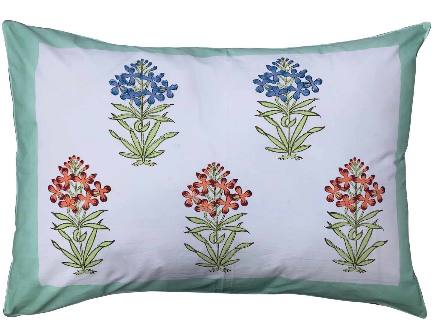 Heena Premium Cotton Block Print King Size Bedsheet