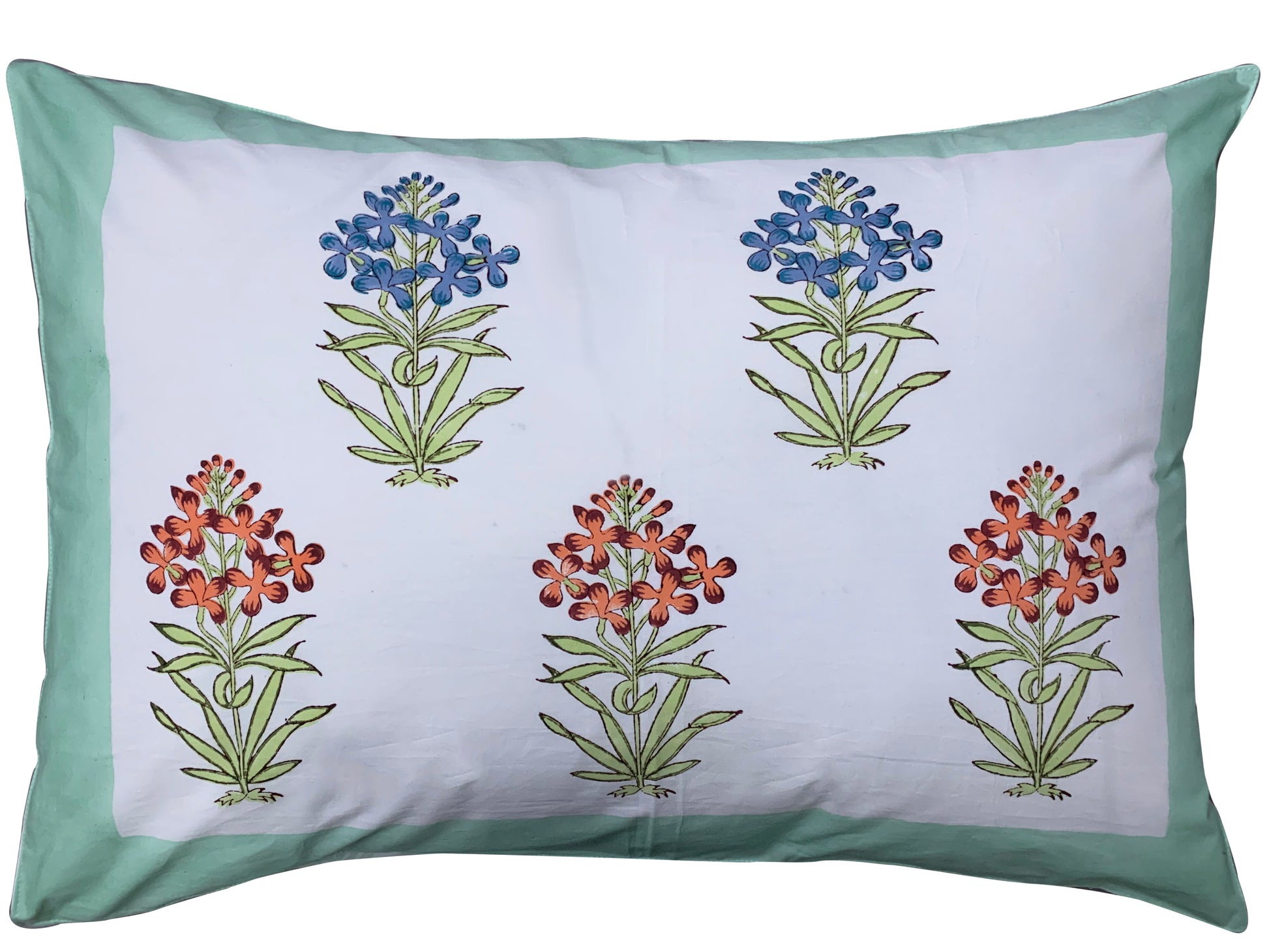 Heena Premium Cotton Block Print King Size Bedsheet
