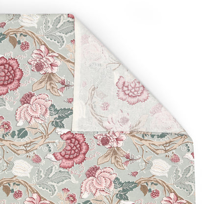Meer Fine Cotton Block Print King Size Bedsheet 