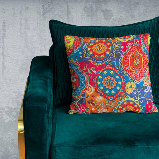 Circus Crushed Velvet Cushion Cover 