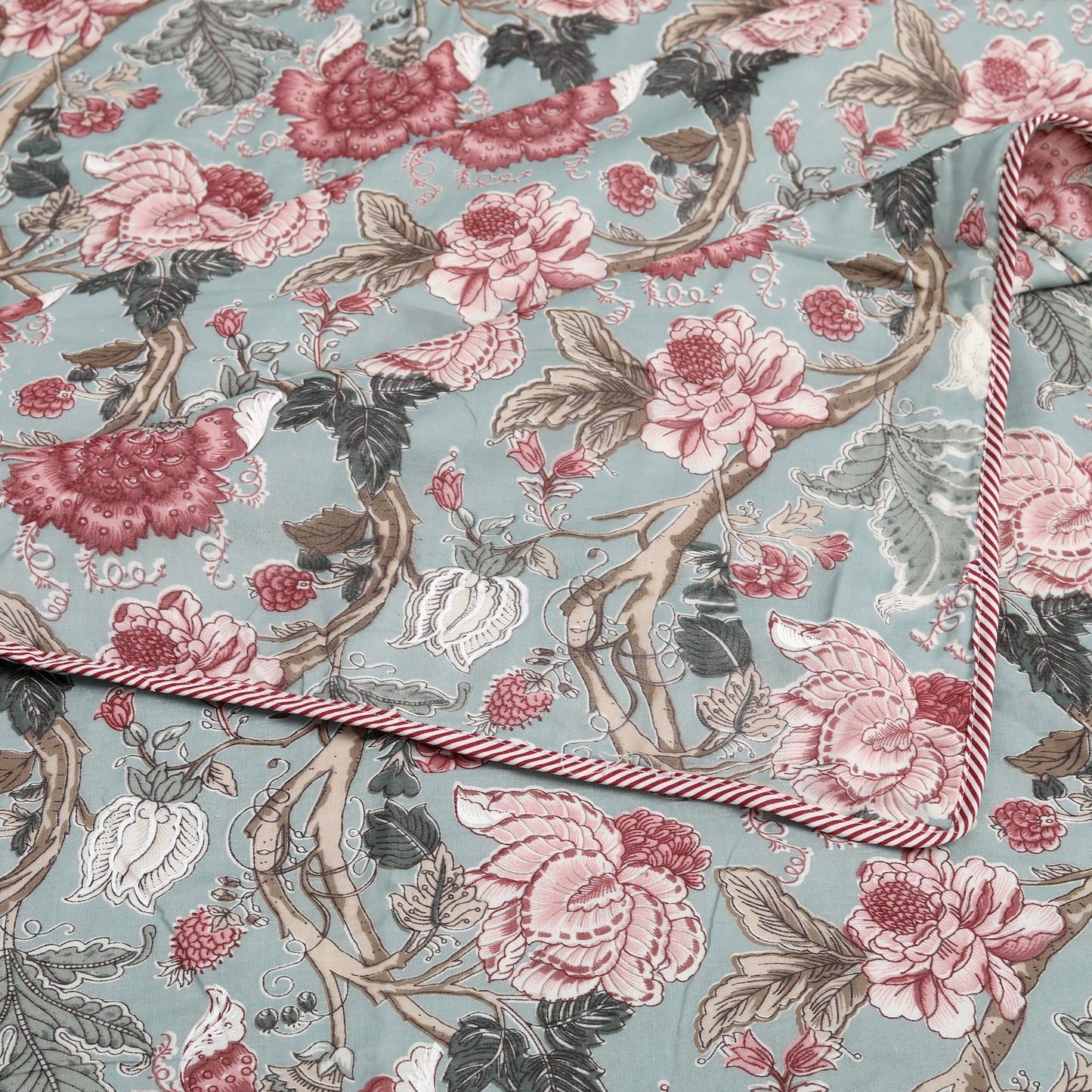 Meer Fine Reversible Cotton Block Print King Dohar
