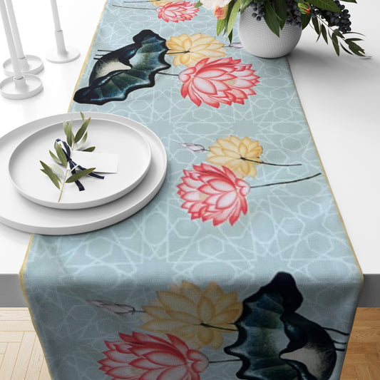 Lattice Lotus Table Runner 