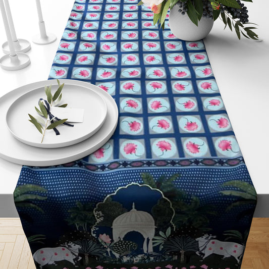 Pitchwai Lotus Table Runner 