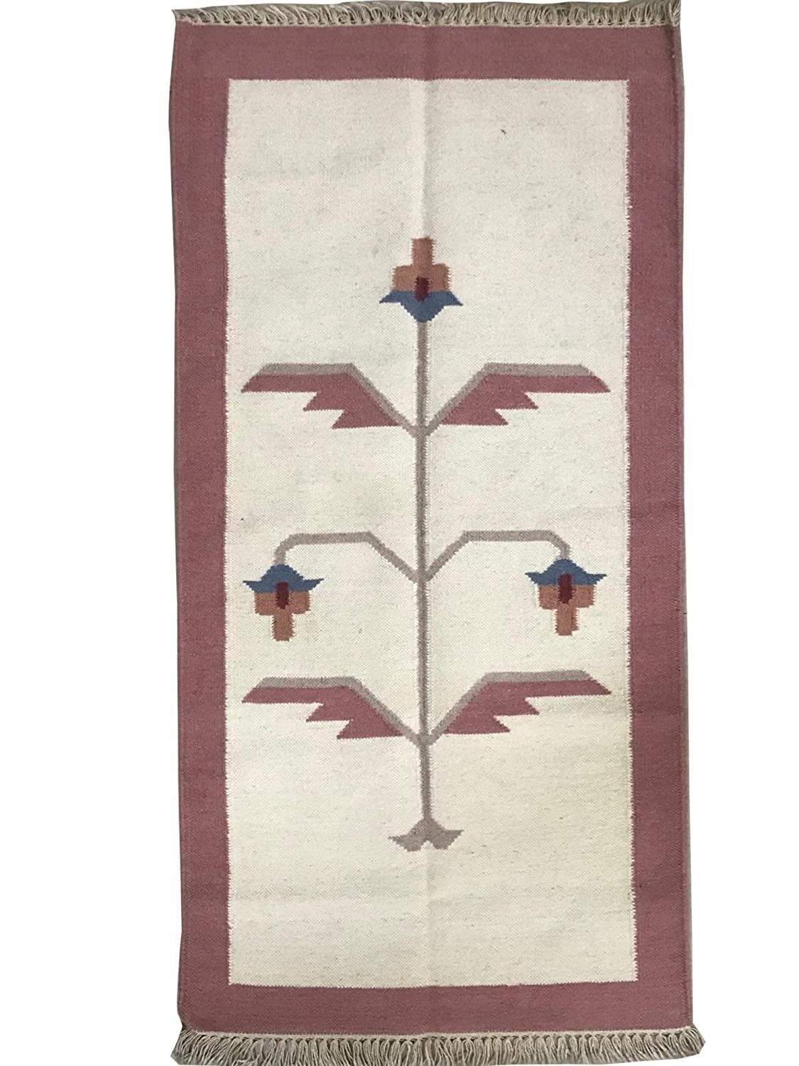 Printed Traditional Alpine Floor Runner Rug 