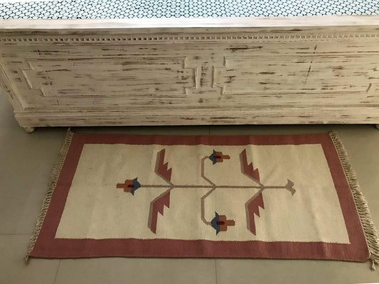 Printed Traditional Alpine Floor Runner Rug