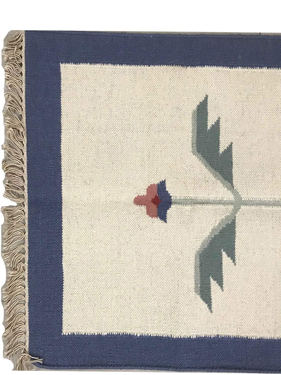 Printed Traditional Alpine Floor Runner Rug