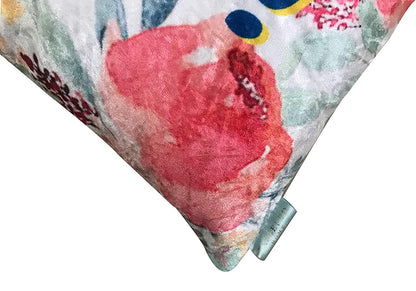 Hello Collection Velvet Cushion Cover (Multicolour, 2-16 in x 16in, 1-12 x 18 inch) - Tasseled Home