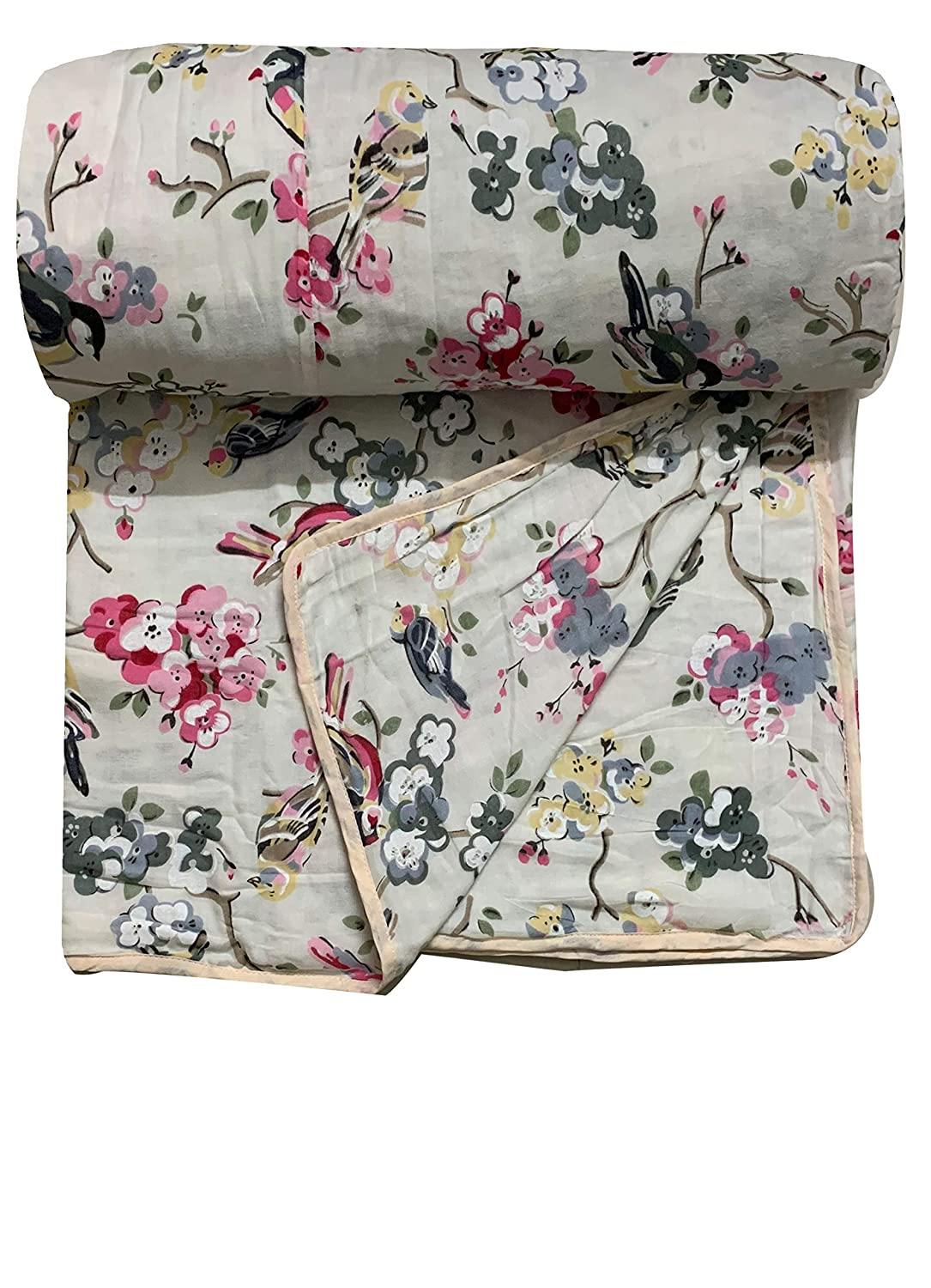 Gulzar Fine Cotton Printed King Size Dohar Blanket 